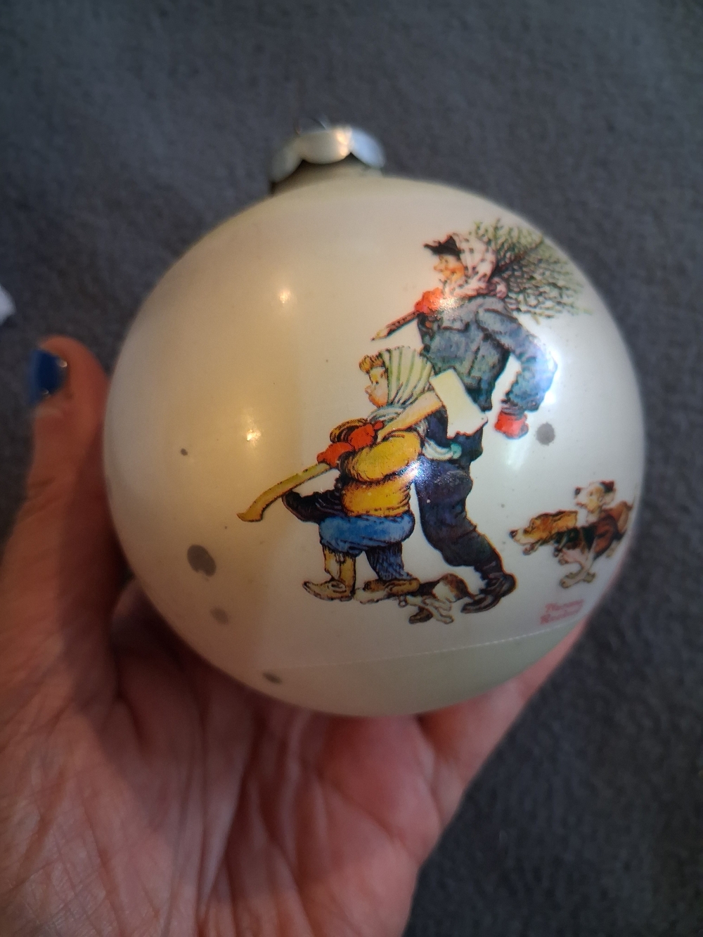Vintage 1974 Norman Rockwell Ornament